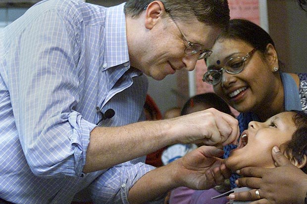 bill gates polio vaccine