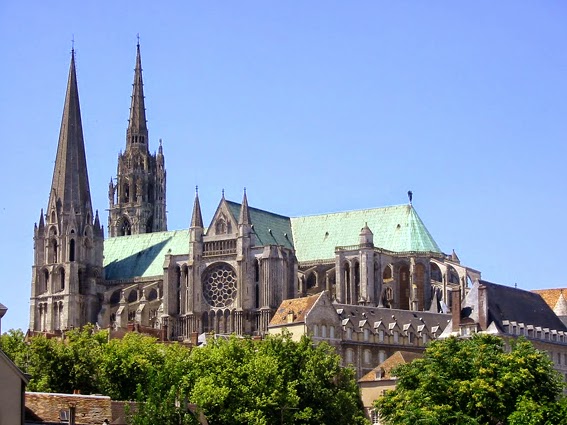 Cattedrale gotica di Chartres in Francia