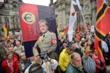 Manifestazioni contro Angela Merkel