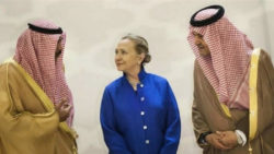 HIllary Clinton con i sauditi